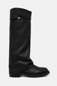 Kožené čižmy Pollini SA26103G0NTE0000 čierna AW25