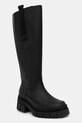 Шкіряні чоботи Barbour Saidie Tall Boot без утеплення чорний LFO0786BK31