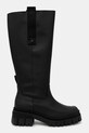 Barbour stivali in pelle Saidie Tall Boot LFO0786BK31 nero AW25