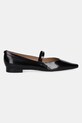 BOSS baleriny skórzane 50553005 50553005.001 czarny AW25