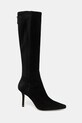 BOSS kozaki zamszowe 50553013 50553013.001 czarny AW25