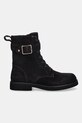 BOSS botki zamszowe Eleri 50552774.502 fioletowy NC25