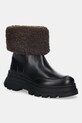 BOSS botki Foster tekstylny czarny 50552776.002