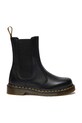 Dr. Martens sztyblety skórzane 2976 Hi Chelsea Boot płaski czarny DM41404001