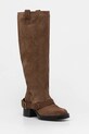 Elegantni škornji iz semiša Steve Madden Aletta Neizolirana bež 11004755.275