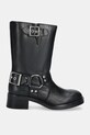 Δερμάτινες μπότες Steve Madden Blessing 11003172.017 μαύρο AW25