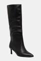 Steve Madden kozaki skórzane Lavan nieocieplane czarny 11003290.017