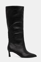 Δερμάτινες μπότες Steve Madden Lavan 11003290.017 μαύρο AW25