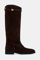 Steve Madden stivali in pelle scamosciata Novi 11004728.983 marrone AW25