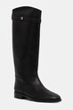 Steve Madden ghete de piele Novi neizolat negru 11004728.017