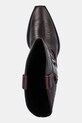 Δερμάτινες καουμπόικες μπότες Steve Madden Wallace μπορντό 11003850.622