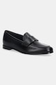 Max Mara mokasyny skórzane REGENTMOC płaski czarny 2524526071600