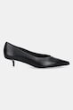 Шкіряні туфлі Max Mara KITTENPUMP 2524526131600 чорний AW25