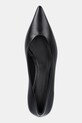 Max Mara szpilki skórzane KITTENPUMP czarny 2524526131600