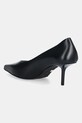 Obuwie Max Mara szpilki skórzane LIGHTPUMP 2524526171600 czarny