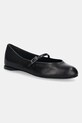 Max Mara baleriny skórzane MMBALLET czarny 2524526311600