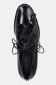 Max Mara półbuty skórzane GHIL czarny 2524526351600