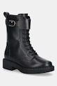 Furla buty skórzane New Legacy Army Boot płaski czarny YK11FNL.BX4223.O6000