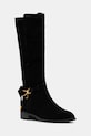Steve Madden kozaki zamszowe Xtreme płaski czarny 11005013.015