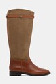 Steve Madden kozaki skórzane Novi 11004728.BTU beżowy AW25