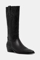 Steve Madden kowbojki skórzane Trevi słupek czarny 11004909.017