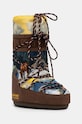 Moon Boot śniegowce MB X GIR ICON POSTCARD tekstylny brązowy 80D1403090.M062