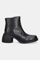 Fly London botki skórzane HEWI304FLY P145304001 czarny AW25