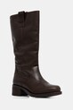 Fly London ghete de piele RINT246FLY pana la 5 cm maro P145346001