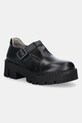 Fly London półbuty skórzane BAIZ162FLY platforma czarny P211162000