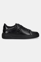 Baldinini sneakersy skórzane D6B810T1VTVN.0000 czarny AW25