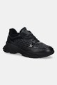 Baldinini sneakersy skórzane imitacja skóry licowej czarny D6B831A1ENAT.0000