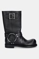 Martine Rose botki skórzane O Ring Moto Boot 1076LP21001 czarny AW25