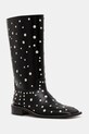 Wales Bonner botki skórzane Studded Boot nieocieplane czarny WBW45001A.22020.999