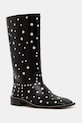 Wales Bonner botki skórzane Studded Boot nieocieplane czarny WBW45001A.22020.999