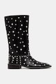 Wales Bonner botki skórzane Studded Boot WBW45001A.22020.999 czarny AW25