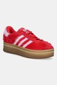 adidas Originals sneakersy Gazelle Bold tekstylny czerwony JS3905