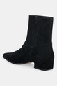 Obuwie Nokwol botki zamszowe Dusty Black Suede Dusty.Black.Suede czarny