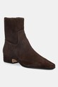 Nokwol botki zamszowe Dusty Chocolate Suede słupek brązowy Dusty.Chocolate.Suede