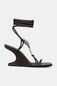 Rick Owens Lilies sandali in pelle Cantilever 8 Hydra Sandals LI02E3809.LLP marrone AW25