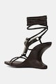 Scarpe Rick Owens Lilies sandali in pelle Cantilever 8 Hydra Sandals LI02E3809.LLP marrone