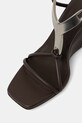 Kožne sandale Rick Owens Lilies Cantilever 8 Hydra Sandals smeđa LI02E3809.LLP