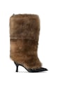 UGG cizme x Ambush Fur Heel textil maro 1176810.BRN