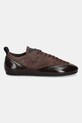 Proenza Schouler sneakersy skórzane Arcadia SH253071.X014FR.209 brązowy AW25