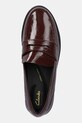 Clarks Originals mokasyny skórzane Straven Edge bordowy 26184847