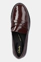 Clarks Originals leather loafers Straven Edge maroon 26184847