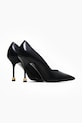 Obuwie Vanda Novak szpilki skórzane Aleksandra Aleksandra.Deep.Black czarny