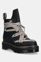 Rick Owens DRKSHDW workery skórzane x Dr. Martens 1460 Quad Sole Megalace® Boot nieocieplane czarny DW02E6812.8001