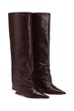 Naked Wolfe kozaki skórzane Stated Stated.Burgundy bordowy AW25