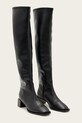 AllSaints kozaki skórzane Avril Knee High Boot W014FC czarny AW25