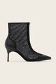 AllSaints botki Natasha Mesh Boot tekstylny czarny W076FD
